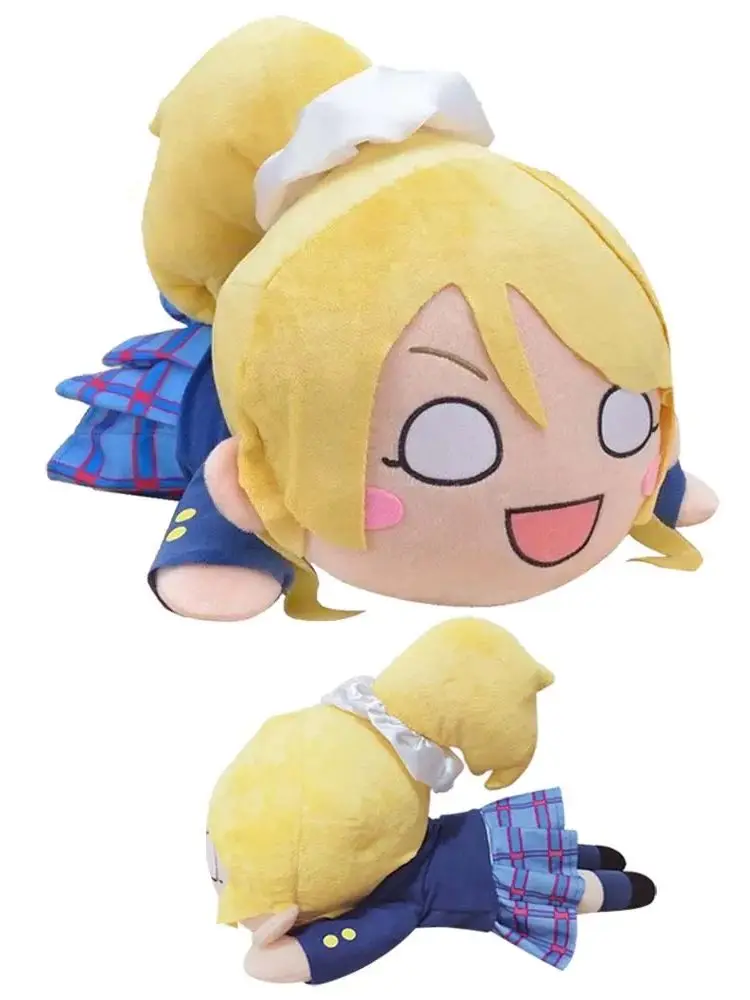 ตุ๊กตาอนิเมะญี่ปุ่นน่ารัก Love Live School Idol Project อายาเสะ เอลิ นอนคว่ำ ตุ๊กตาหมอนอิงขนาดใหญ่ ของเล่นเด็ก ของขวัญ 40 ซม.