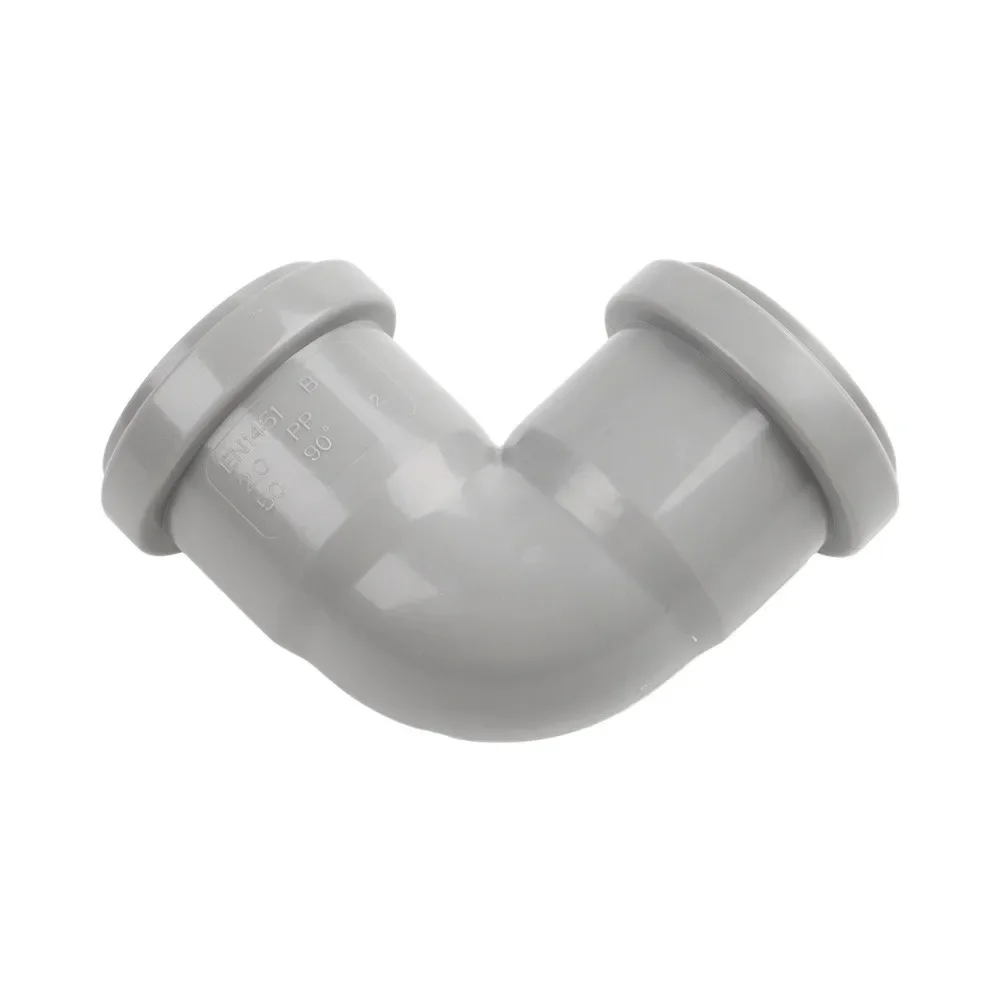 50mm 90 Degree Plastic Bend Connector For Drain Pipe Quick Connect No GlueGarden Power Tool Accessories For Outdoor Garden Suppl