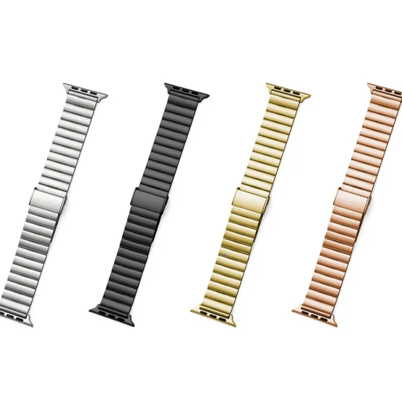 

Stainless Steel Strap For Apple Watch Band 49mm 44mm 40mm 45mm 41mm 42mm 46mm Metal Bracelet iWatch Ultra 2 10 9 8 7 6 SE 5 4