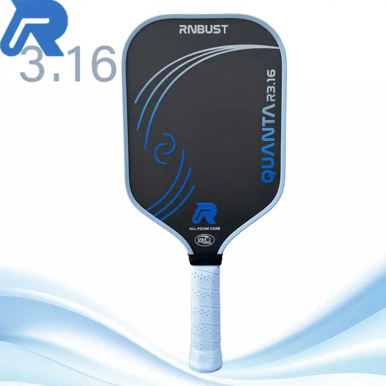 

Теннисная ракетка для пиклбола Quanta R3.16 из углеродного волокна T700 с матовой текстурой, 16 мм, с противоскользящей ручкой, подходит для мужчин и женщин