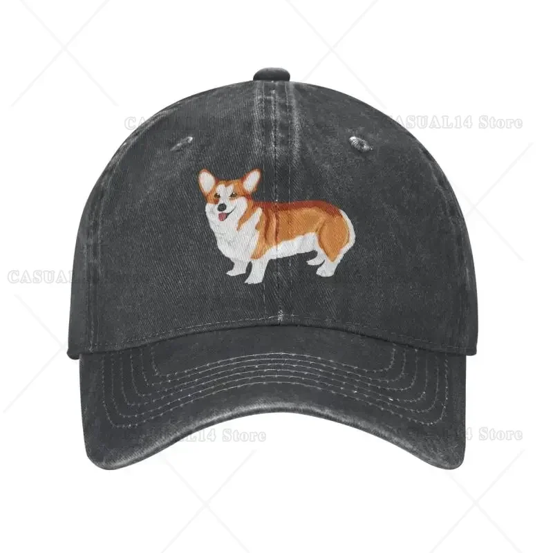 

Fashion Cotton Pembroke Welsh Corgi Baseball Cap for Women Men Breathable Pet Dog Gift Dad Hat Sun Protection