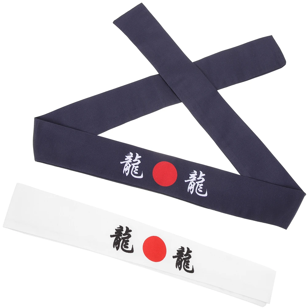 

Chef Pcs Comfortable Sports Karate Japanese Headband Cotton Decoration Sweat Absorption Japanese Cooking Headband Easy Wear