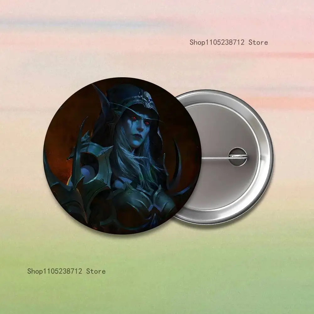 عوالم W-Warcrafts لعبة دبابيس ظهره الملابس والمجوهرات والاكسسوارات الكرتون جولة بروش زر شارة المشجعين جمع الهدايا #4