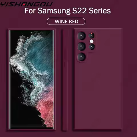 For Samsung Galaxy S25 Edge S24 S23 S22 Ultra S23 FE Soft Silicone Case For Samsung A55 A56 A54 A15 A35 A16 5G Shockproof Cover