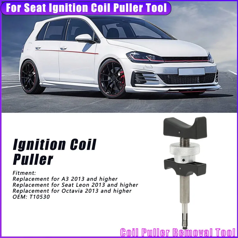 

Углеродистая сталь ABS Нескользящая удобная ручка Сменный съемник катушки зажигания Инструмент для снятия съемника катушки зажигания сиденья