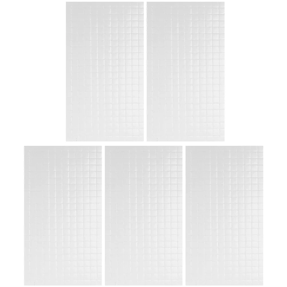 

5 Sheets Foam Square Stand Transparent Poster Sticky Tack Stickers Double Sided Tape for Crafts Dots Mounts Adhesive