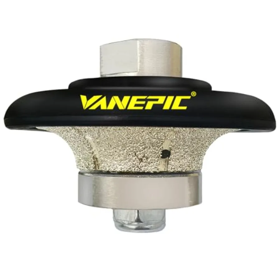 

1/2 inch B13 Diamond Demi bullnose Half Bullnose Profile Wheel Diamond Hand Profiler Router bit with 5/8-11 Thread for Grinder