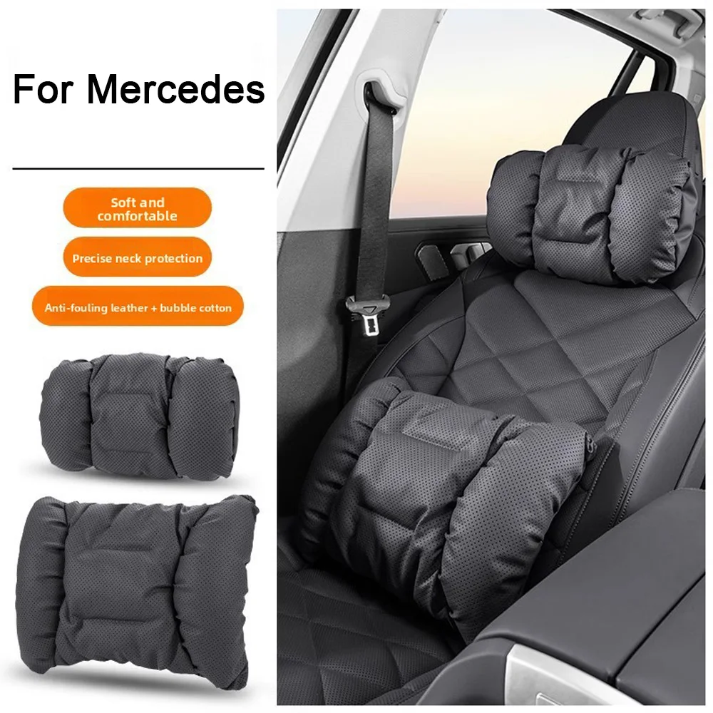 

Car Headrest Four Seasons Auto Neck Pillow Backrest Support Cushion For Mercedes Benz A B C E S Class W204 W205 W212 W213 GLA