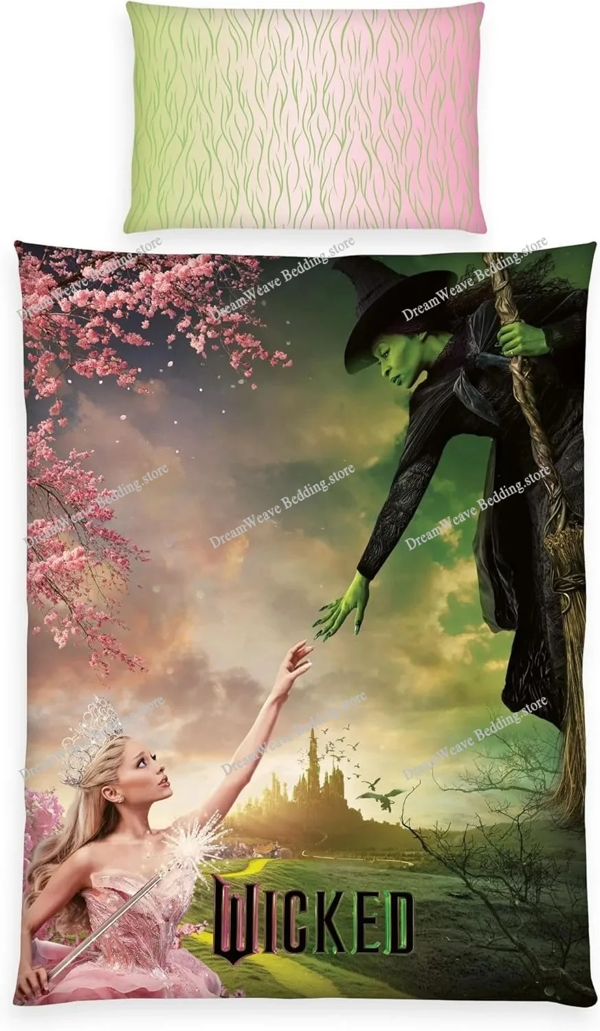 

Wicked Duvet Cover Pillowcase Hot Sale Anime Bedding Set Adult Children Bedroom Decoration Gift Single Double Large Size