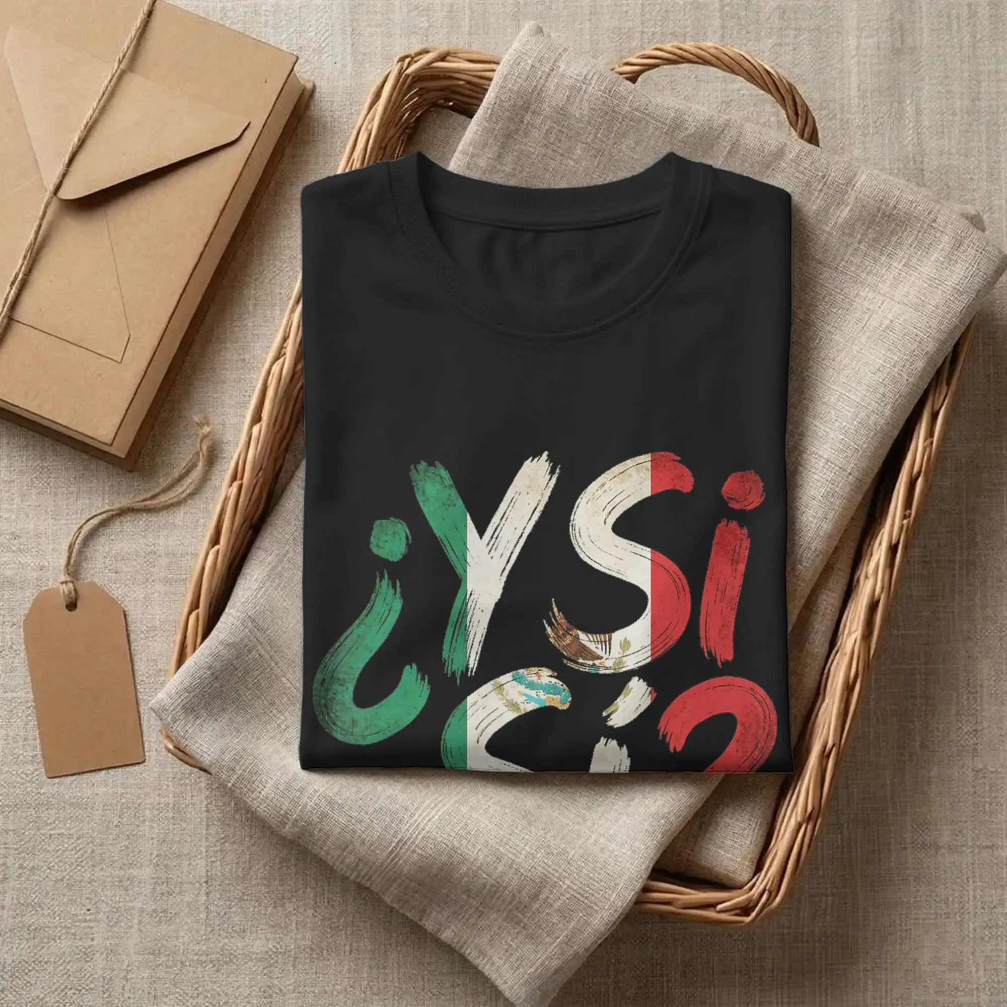 T-shirt pour hommes Y Si Si avec citation espagnole optimiste, drapeau du Mexique, nouveauté, manches courtes, col rond, en coton, grande taille