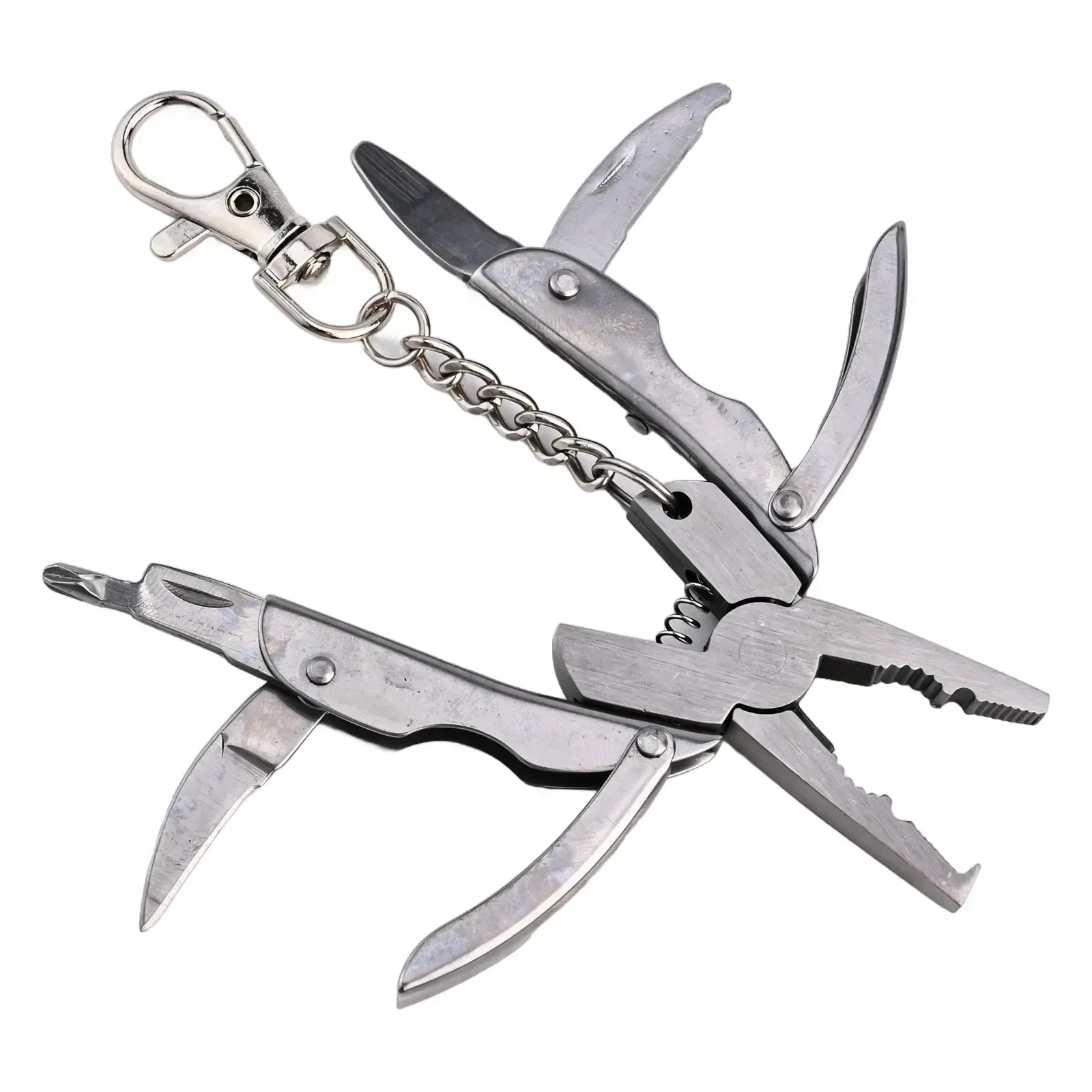 Keychain Plier Camping Multi Tool Portable Screwdriver Wire Cutter Lightweight Multi Hand Tools Camping For Out Camping