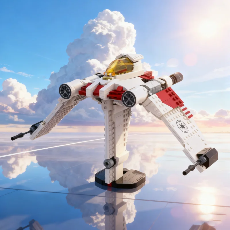 

588pcs MOC V Torrent Starfighter Set Working Star Battle Model Building Blocks Construction Festival Gifts Toys Brick