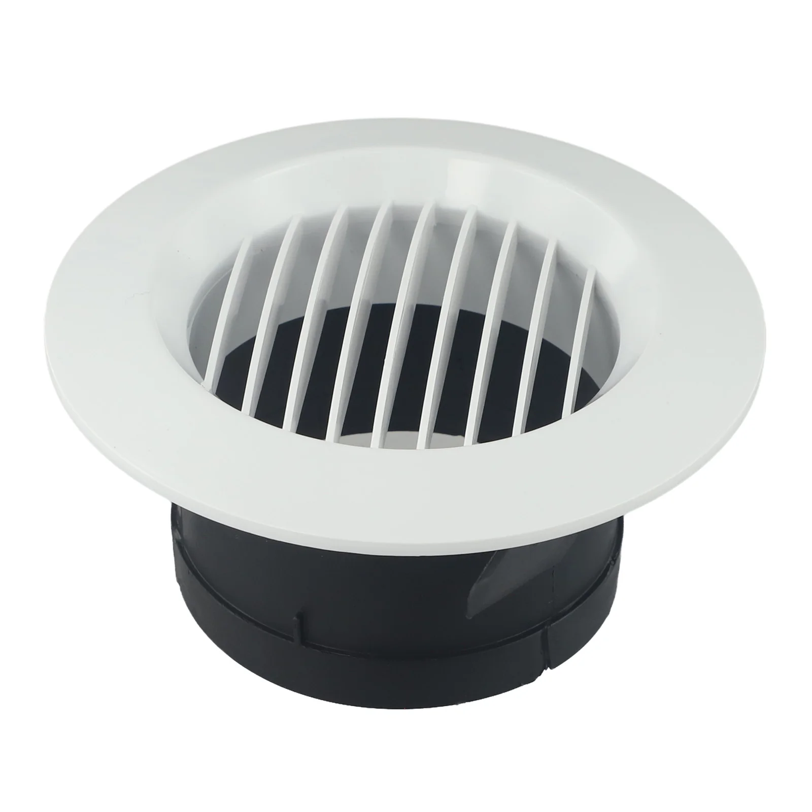 ABS Ventilation Grille Vent Cover 75-200mm Round Adjustable Wall Interior Vent Grille Diffuser Ducting Ventilation Outlet Cover