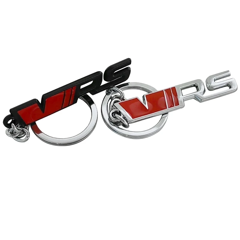 Women Men Metal RS Keyring VRS Car Keychain VRS Keychain Accessories