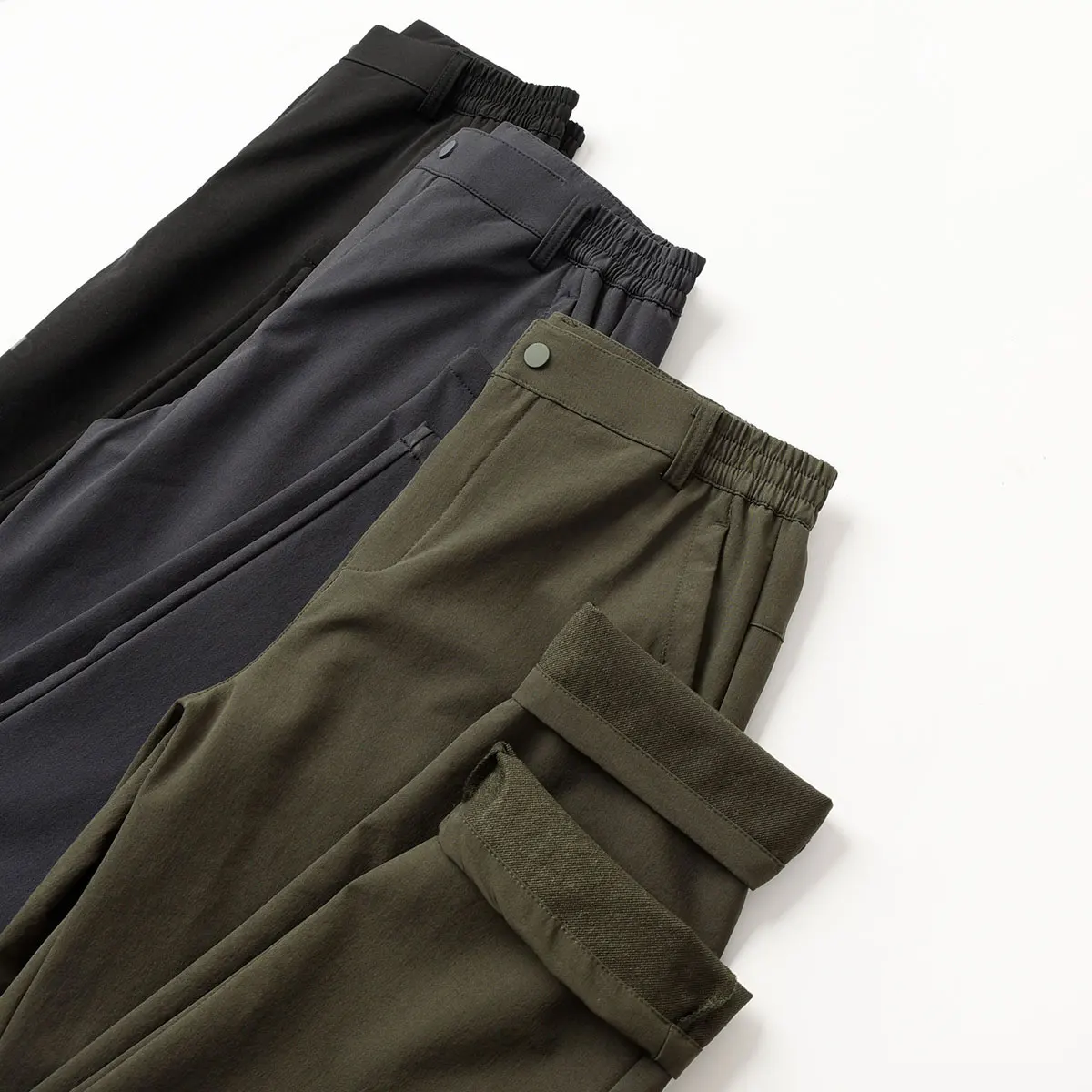 

Мужские утолщенные быстросохнущие спортивные брюки, повседневные брюки с четырехсторонней эластичной резинкой, свободного кроя, для медленного бега