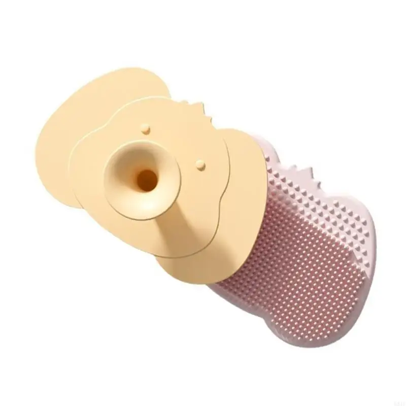 

581F Silicone Shampoo Brush for Baby Infant Bathing Essential Boys Girls Small Tool