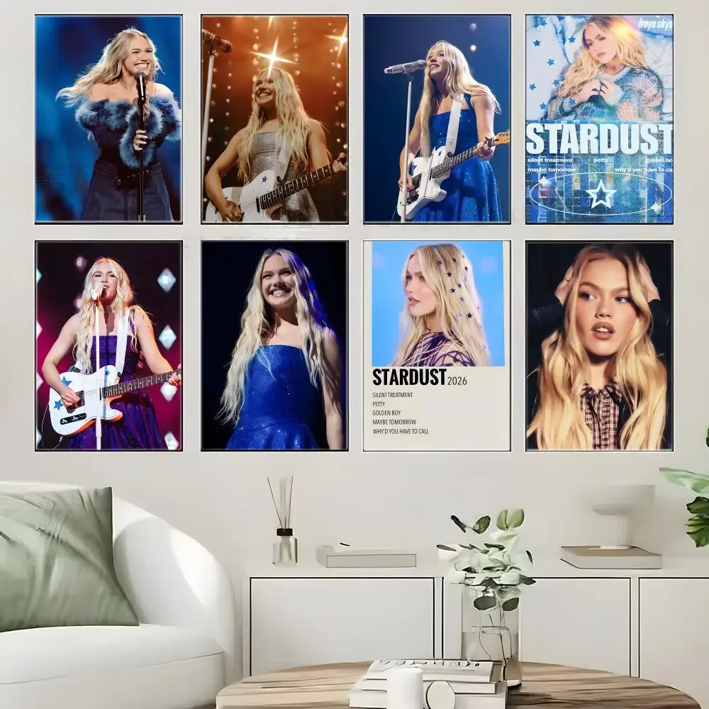 Singer F-Freyas Skyes Poster Self-adhesive Art Waterproof Paper Sticker Coffee House Bar Room Wall Decor