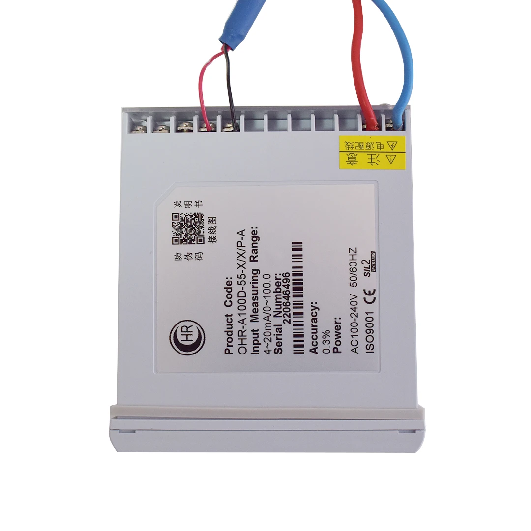 FANDESENSOR-물 탱크 레벨 미터 AC220V, 업 로우 알람 2 릴레이 ig 품질 압력 온도 측정 미터