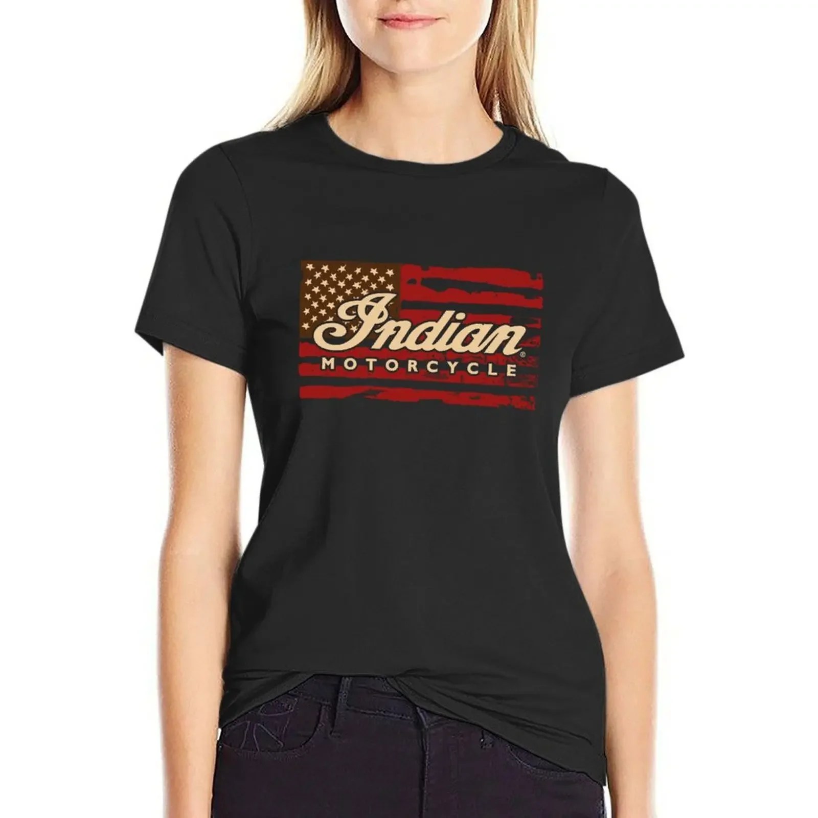 FOREVER INDIAN T-Shirt shirts graphic tees summer top black t shirts for Women