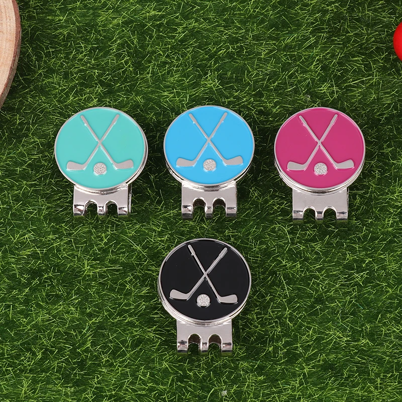 Golf Ball Marker Golf Hat Clip Magnetic Alloy Golf Ball Position Marker Removable Metal Hat Clip Accessories For Golfers