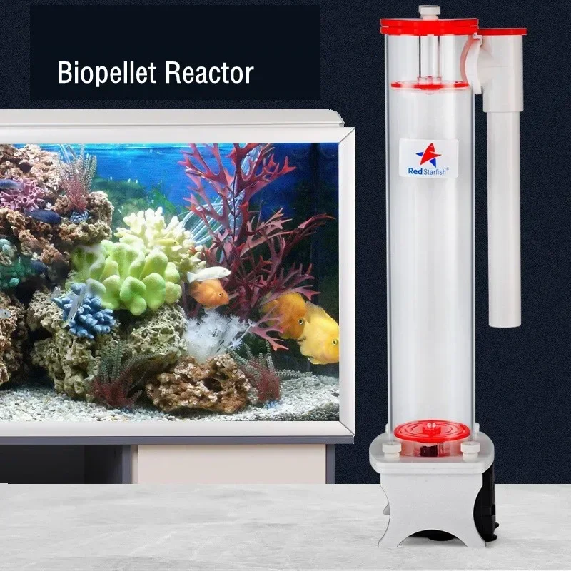 Redstar Fish Aquarium Biopellet Filter Media Reactor PhosBan for Aquaria Removes Nitrate Phosphate Eliminates Algae in Saltwater