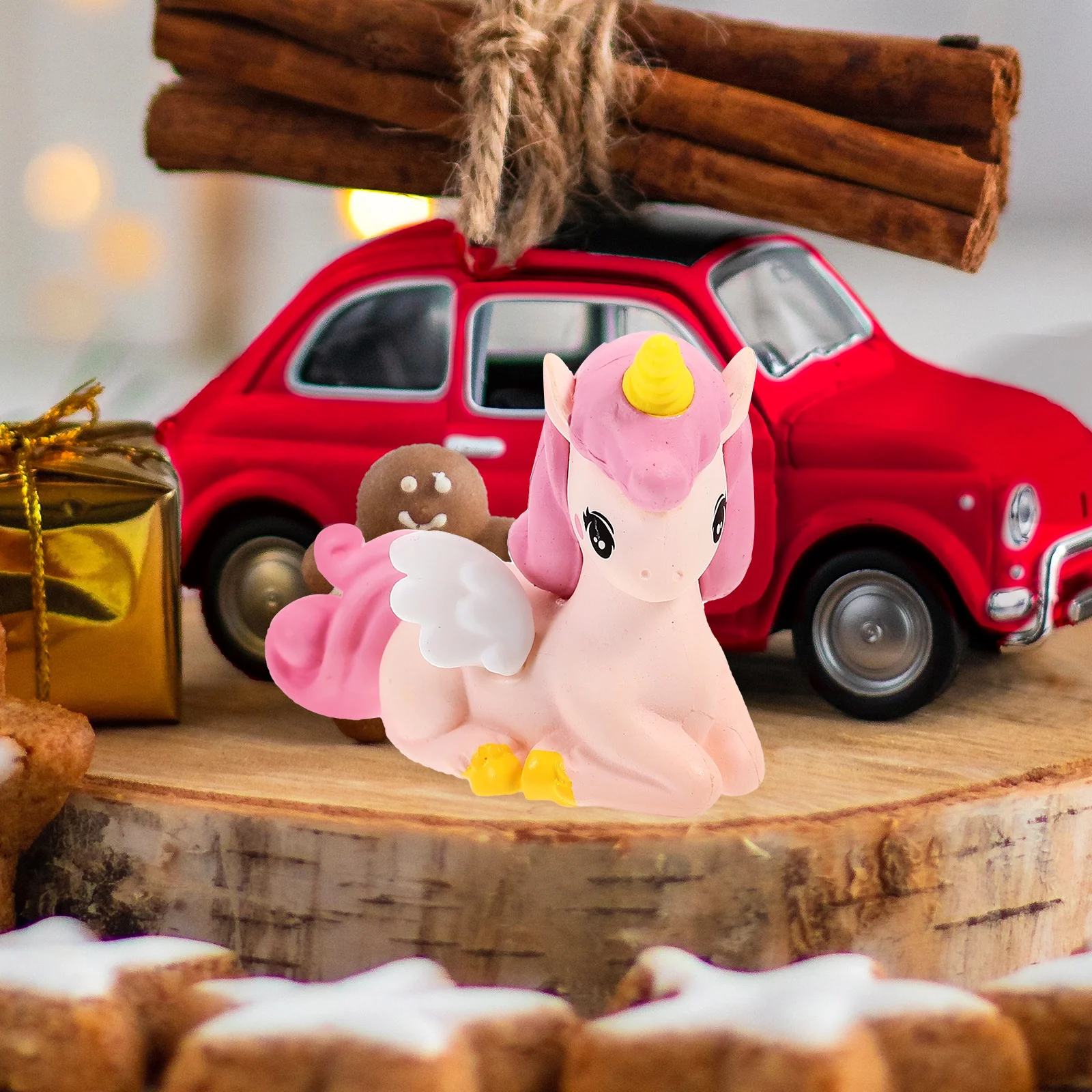 

8Pcs Miniature Unicorn Resin Statue Lightweight Decor Mini Unicorn Cake Topper Succulent Garden Mini Decoration