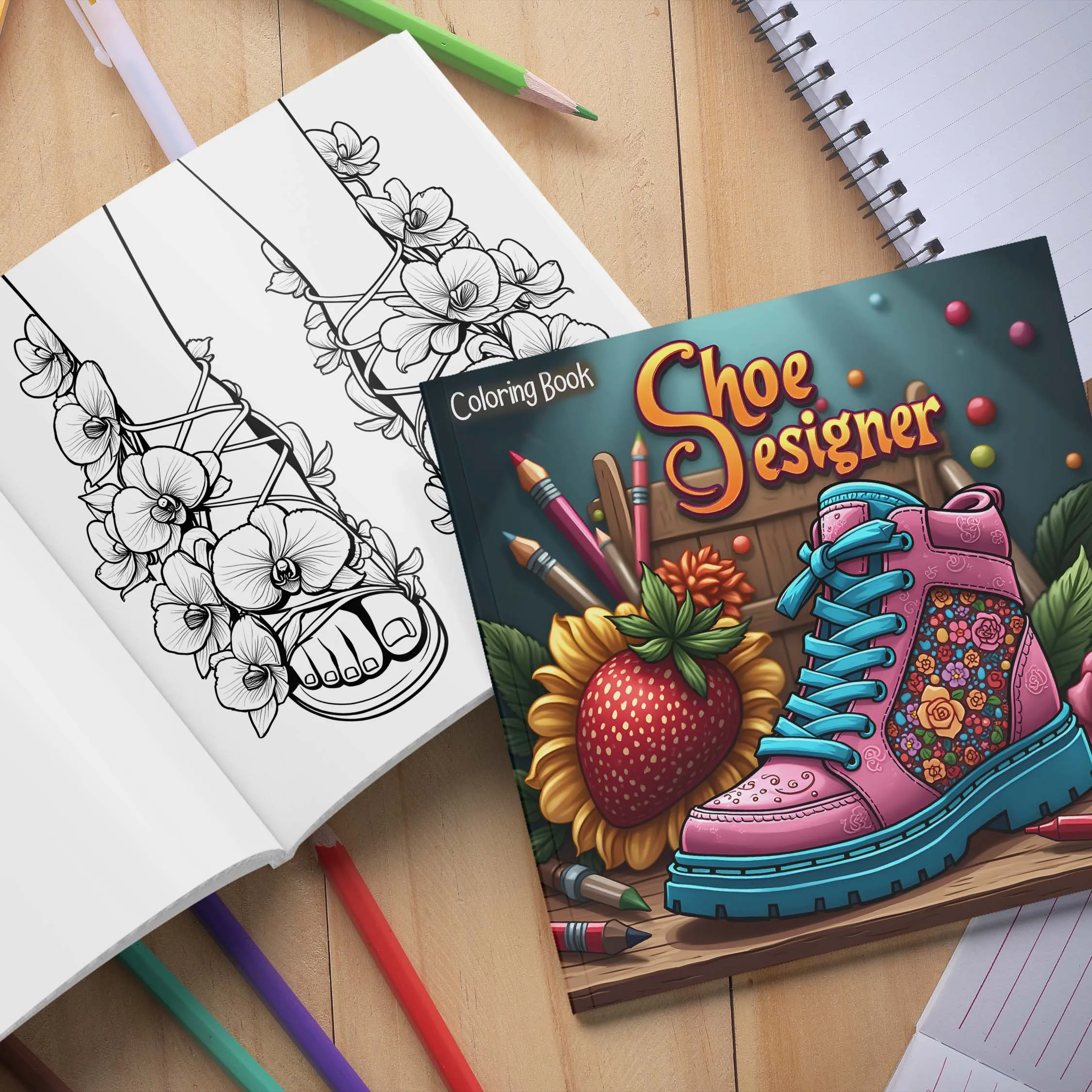 1pc 24 Page Creative Cartoon Coloring Book Educational Relaxation Gift Graffiti Painting Book Doodles Book Adult Children