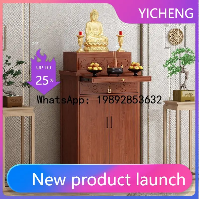 TQH Buddhist Altar Table for Home Use, Buddha Cabinet, Standing Cabinet, Offering Table, Buddha Altar, God of Wealth Statue