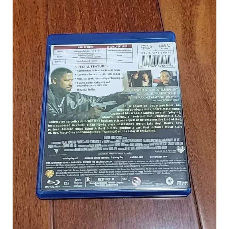 Training Day aka Edge Training Shock Education Denzel Washington 2001 Oscar
