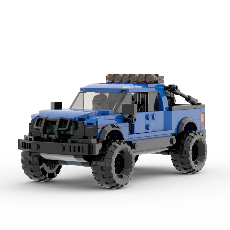 

421pcs MOC Forded F150 RAPTOR 8wide City Champions Model Building Blocks Construction Toys Christmas Gifts Education Brick Kids