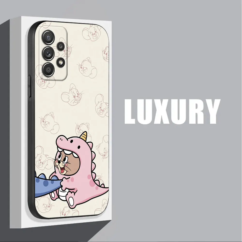 J-Jerrys-Mouse-Toms Cat For Samsung Galaxy A55 Case A54 A52S A53 A51 A34 A35 A33 A32 A50 A72 A71 A30 A7 A9 2018 Case Soft Cover