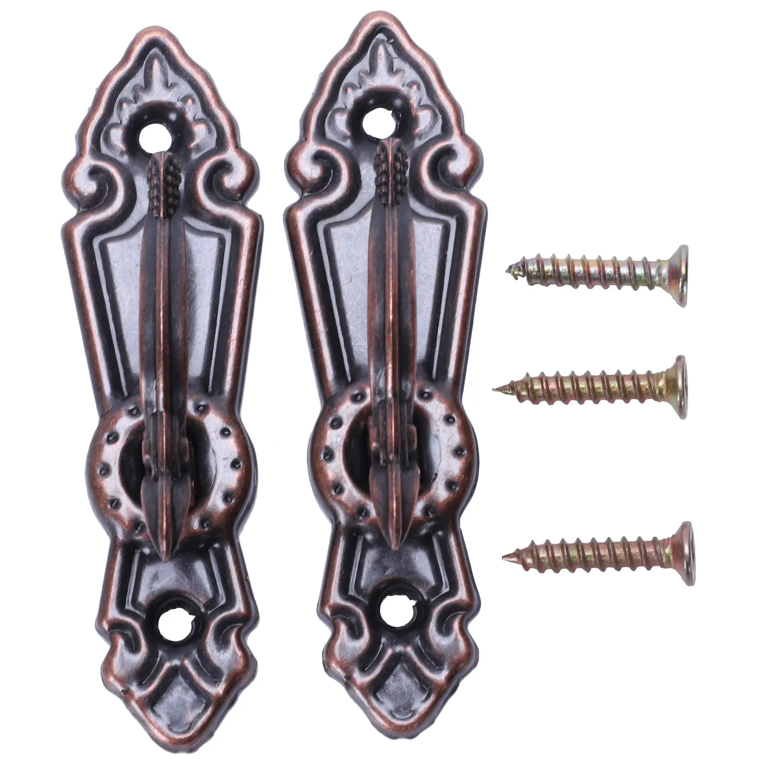 Metal Curtain Tassel Tie Back Tieback Mini Wall Hooks 2PCS Red bronze