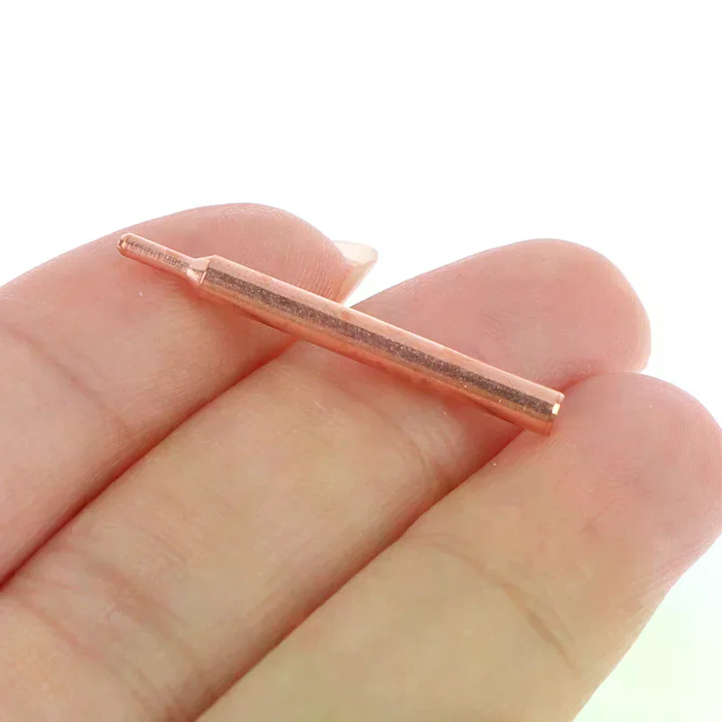 5/10Pcs 18650 Handheld Spot Tips Welder Electrode Head For Small Lithium Battery Spot Welder Pen Purple Copper Spot Welding Need view 3