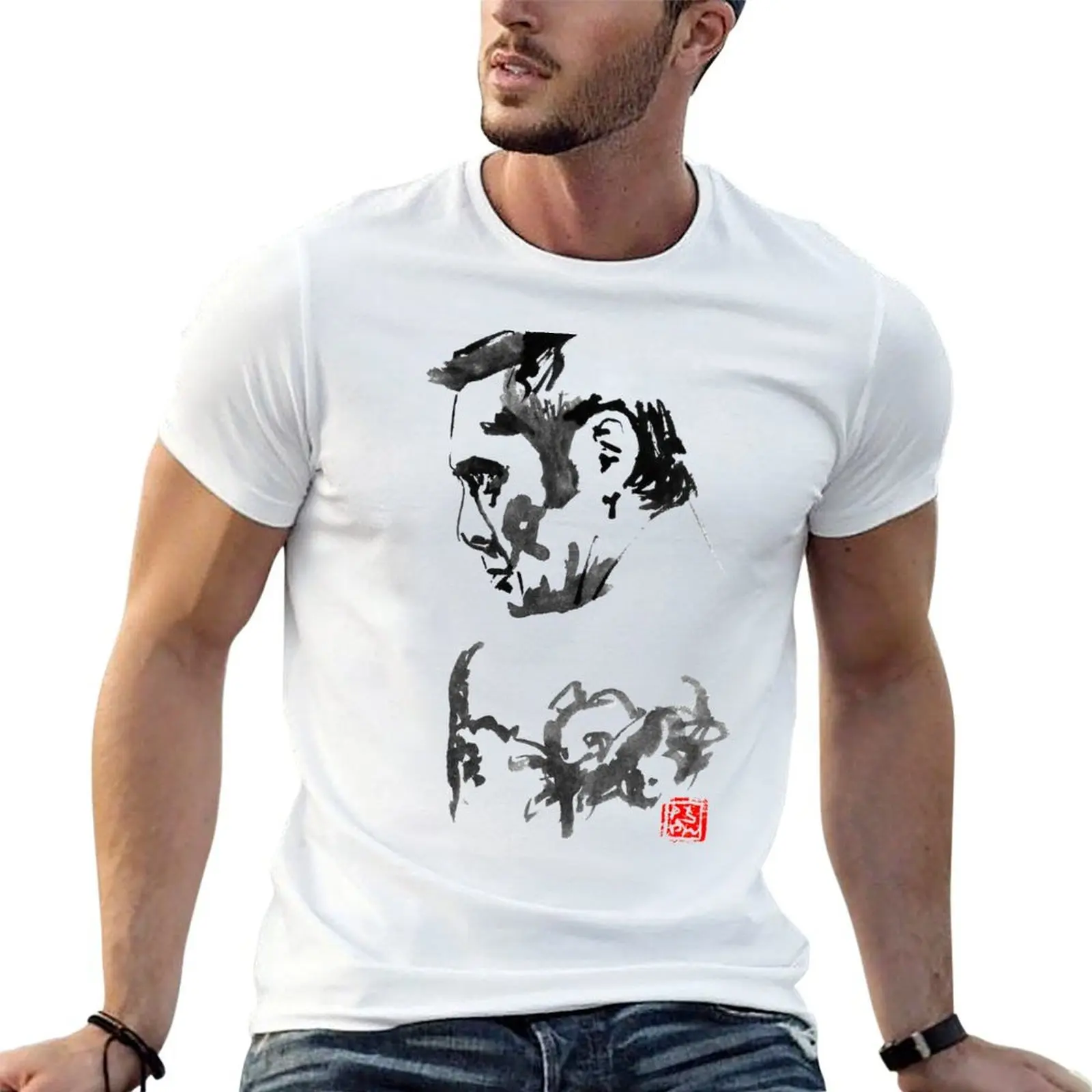 

tatsuya nakadai yakuza T-Shirt man t shirts cotton man graphic t shirt T-Shirt