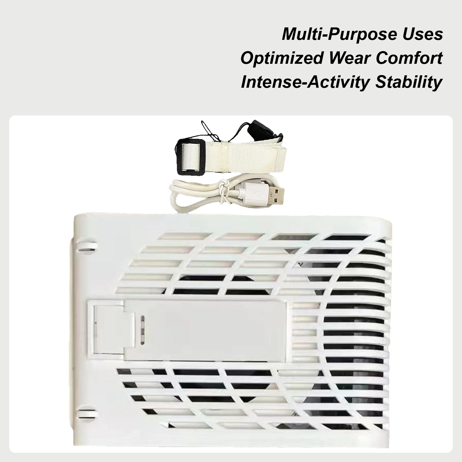 

Поясной вентилятор Перезаряжаемый портативный шейный вентилятор с 3 скоростями Перезаряжаемые аксессуары для кемпинга Маленькие охлаждающие гаджеты с 3 скоростями для