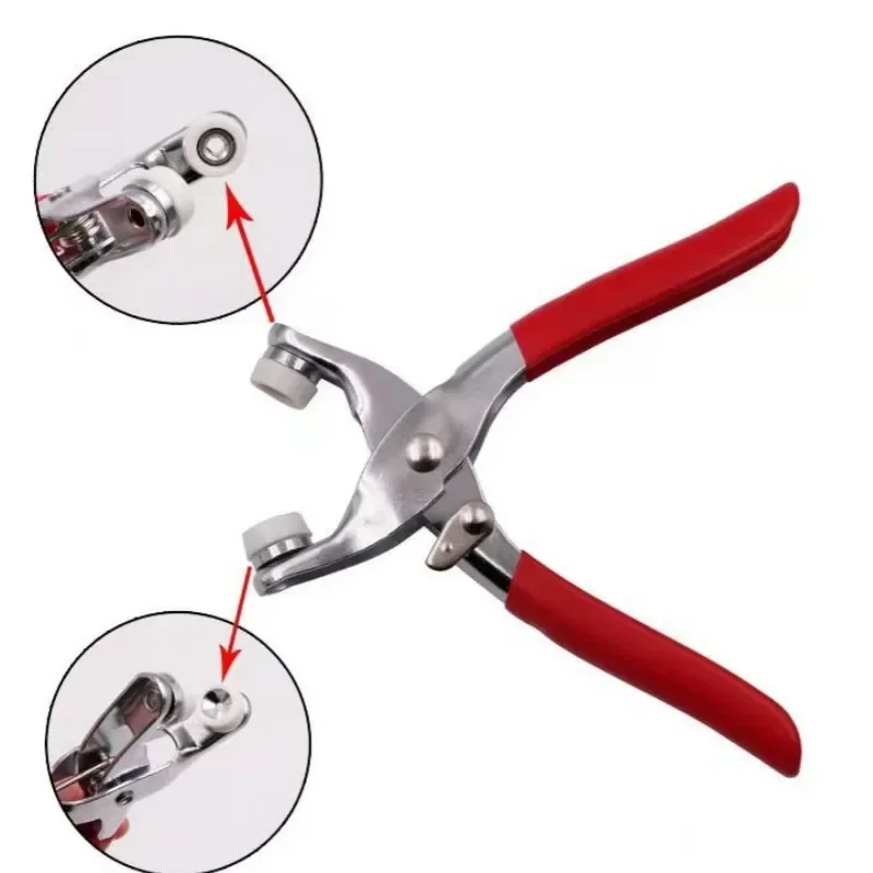 DIY Sewing Hand-Pressed Buttons Five Claw Buckle Installation Tool Metal Snap Button Fasteners Press Snap Button Plier Tool