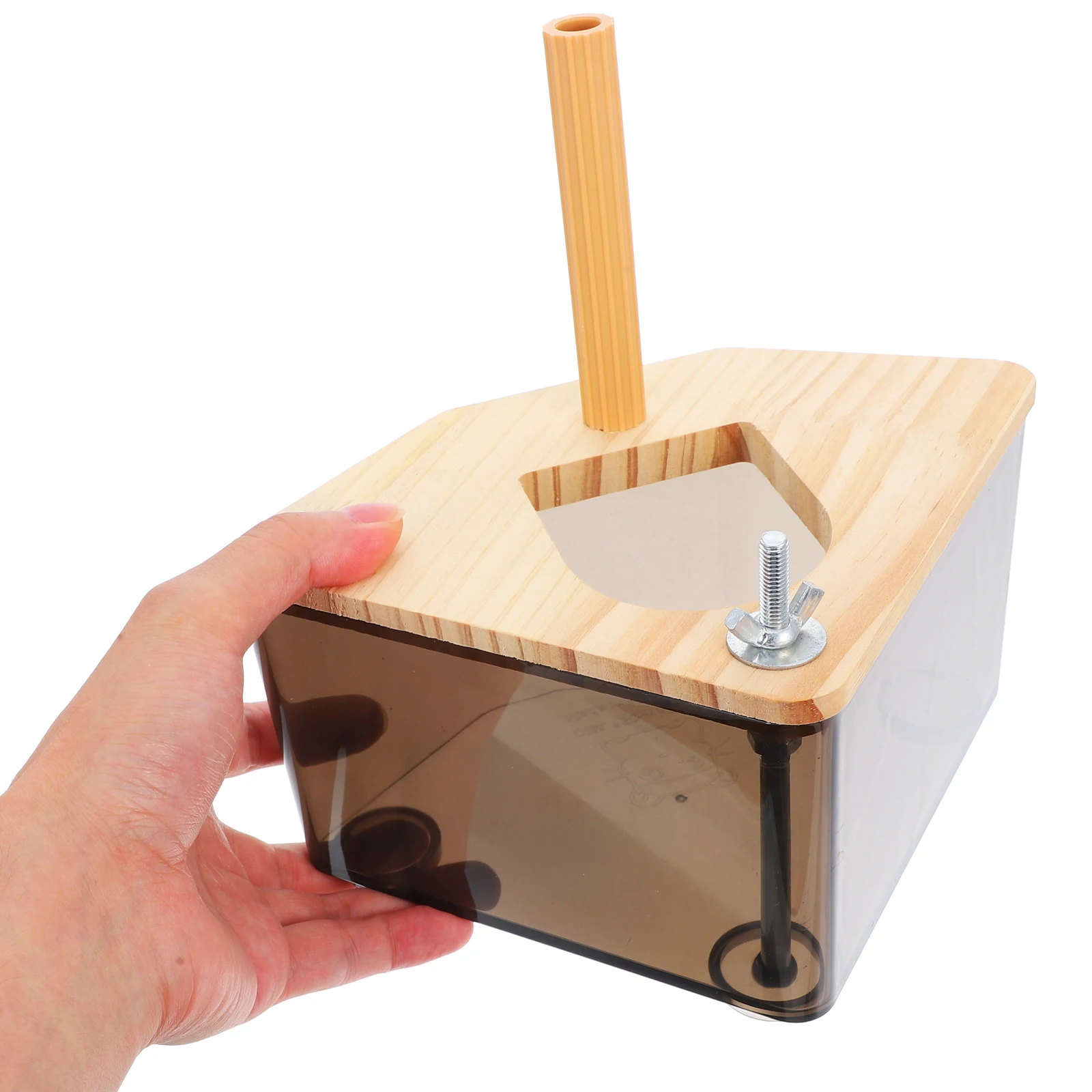 

Parrot Nest Acrylic Clear Bird House Cage Breeding Box Warm Cozy Environment Easy Installation Durable Safe Transparent