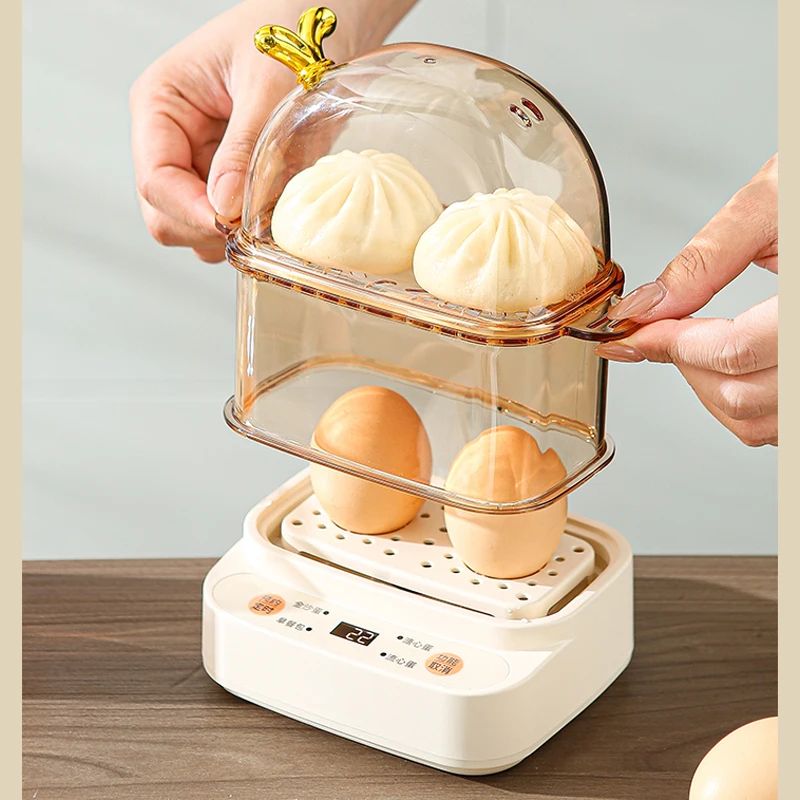 Egg Steamer Electric Egg Cooker Smart Dry-boil Protection Egg Boiler Multi-functional Electric Steamer Detachable Easy to Clean