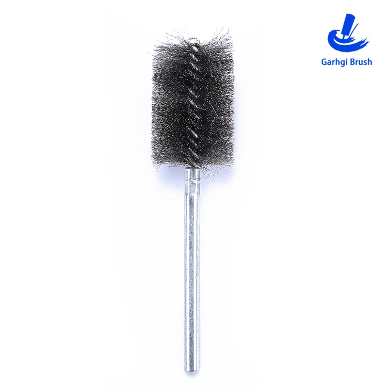 Escovas de broca diy 50x150mm escova de tubo de fio de aço inoxidável para diâmetro interno rebarbação polimento limpeza remoção de ferrugem