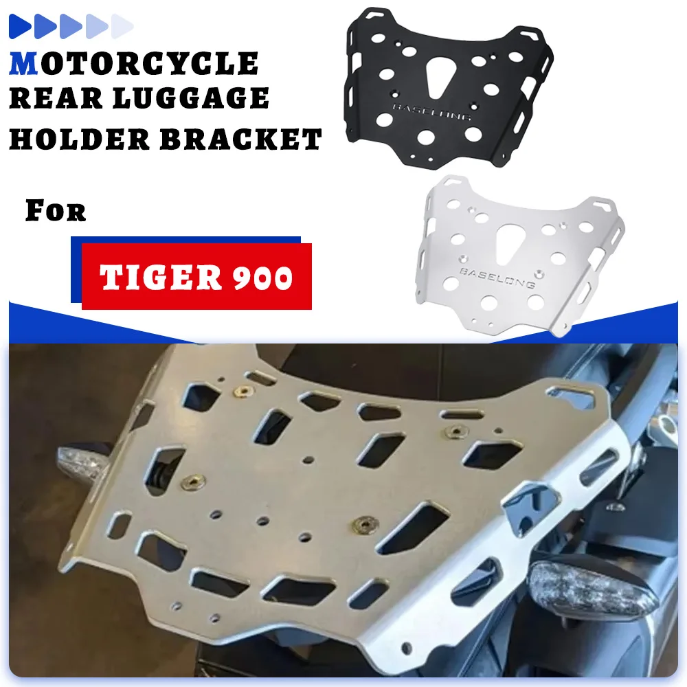 

For Tiger 900 Tiger 850 Sport TIGER 1200 2019-2025 2024 2023 Aluminium Rear Luggage Rack Top Case Mount Plate Moto Accessories