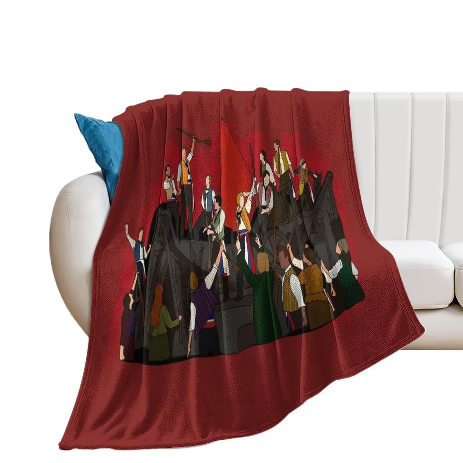 

Les Miserables Barricade Throw Blanket Sofa christmas decoration Blankets