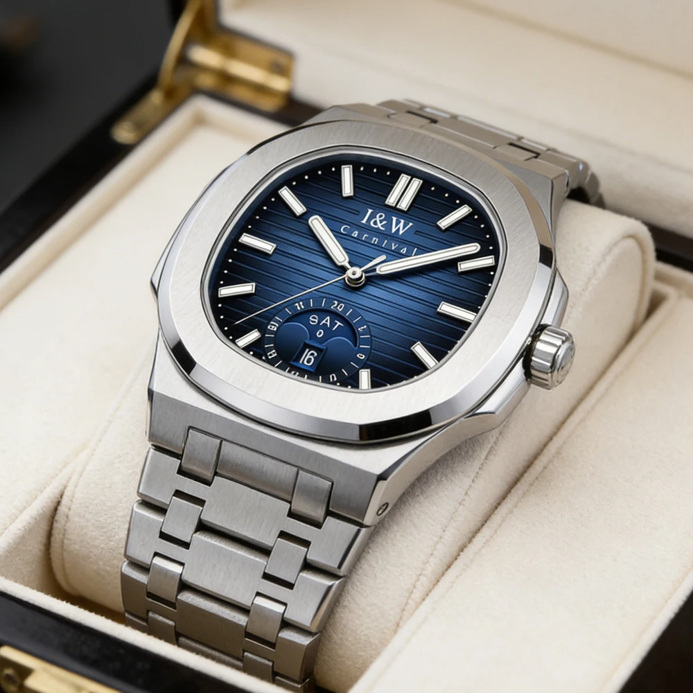 카니발 브랜드 IW 고급 럭셔리 사파이어 기계식 시계  - Luxury Watch Moon Phase 리뷰 및 가격