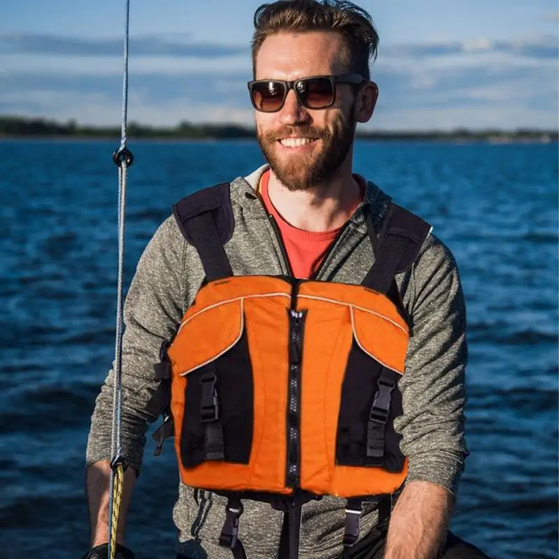 

Life Vests For Adults Breathable Swim Vest Kayaking Buoyancy Suit For Dragon Boat Rafting Swimming Safety Floating Swimsuit