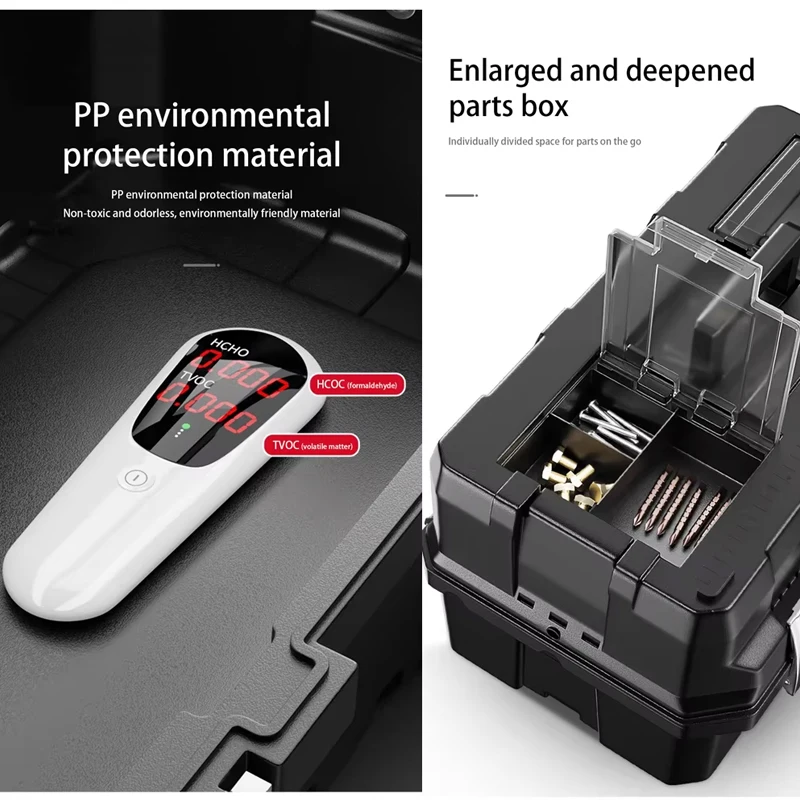 Industrial Grade Tool Box Multifunctional Hardware Art Box Electrician Multi-Layer Folding Organizer for Storage