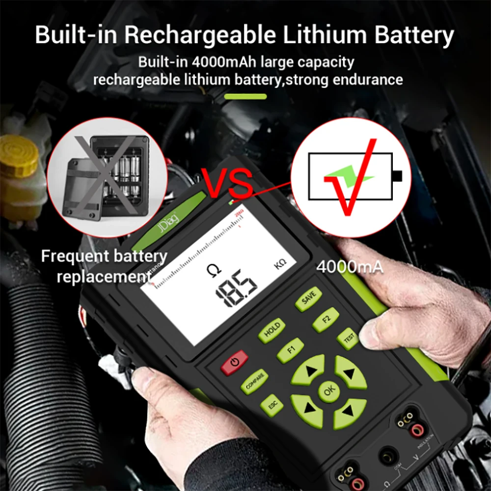 Portable 1000V Megohmmeter Insulation Resistance Tester High Precision Multi Parameter Voltage Electric Meter