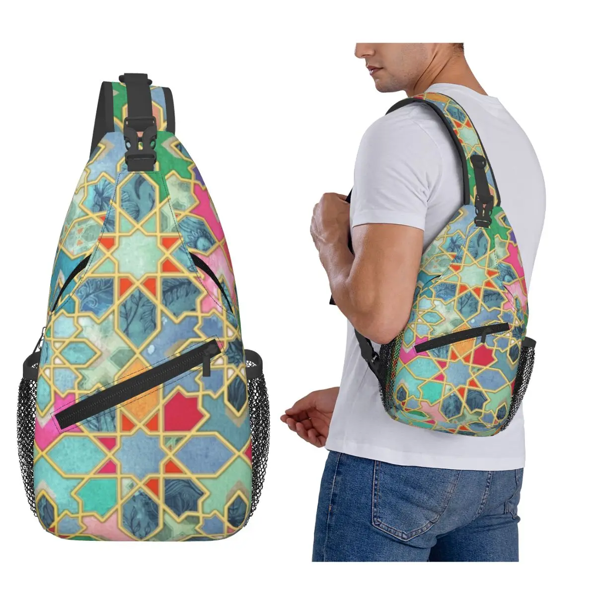 

Нагрудная сумка Gilt & Glory, мужской рюкзак через плечо, нагрудная сумка, дорожный походный рюкзак, сумка на плечо