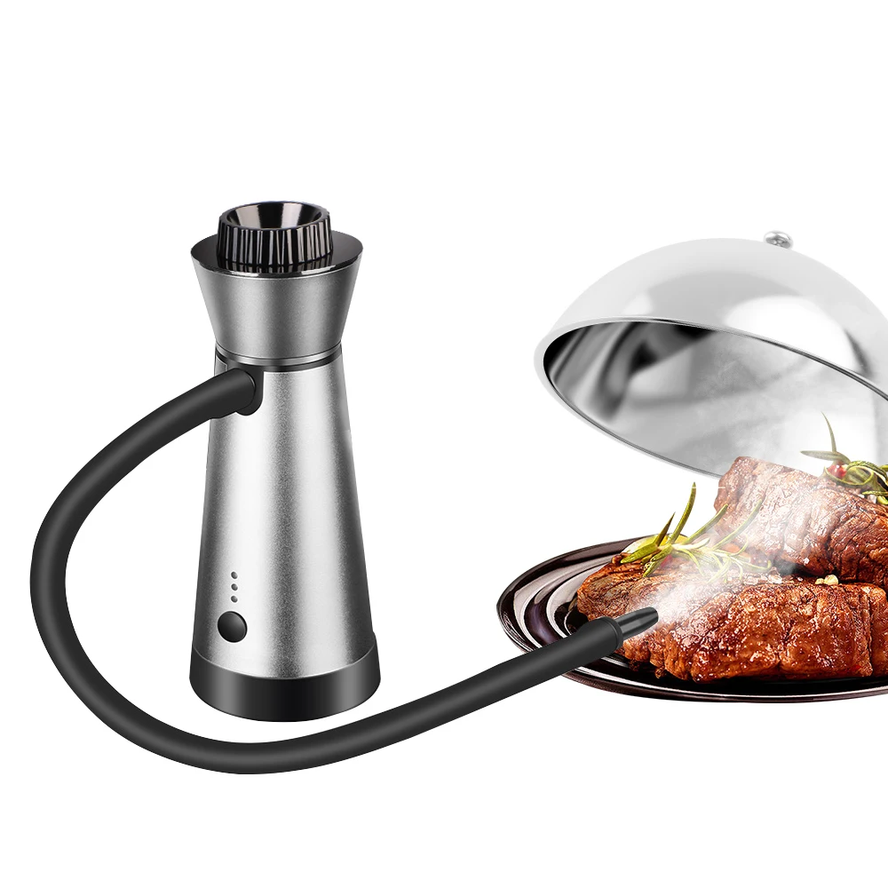 Portable Molecular Cuisine Smoking Gun Smoker Infuser for Meat BBQ Cocktails Kitchen Cooking Tools Added Flavor