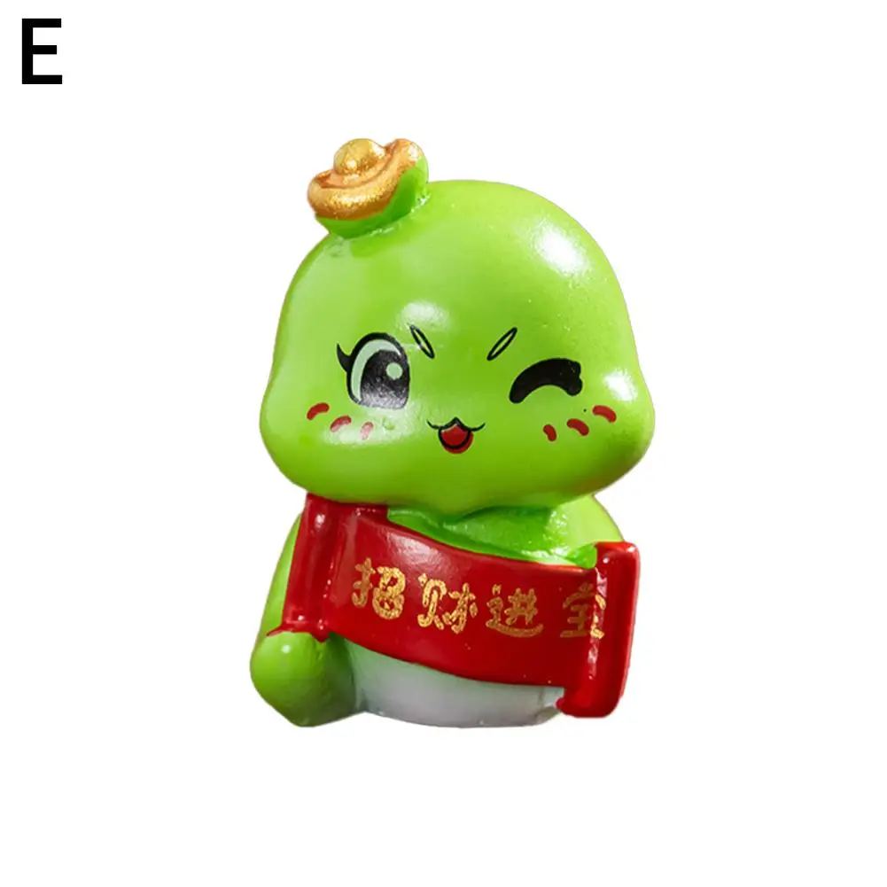 2025 Capodanno Del Serpente Ornamento Serpente Fortunato che attira la ricchezza Home Desktop Interni Figurine Accessori Decorazione Auto O5U2
