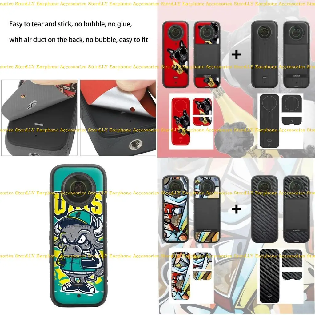

462E Skin Wrap for Insta360 Waterproof 360 Action Camera Sticker Decal Protector