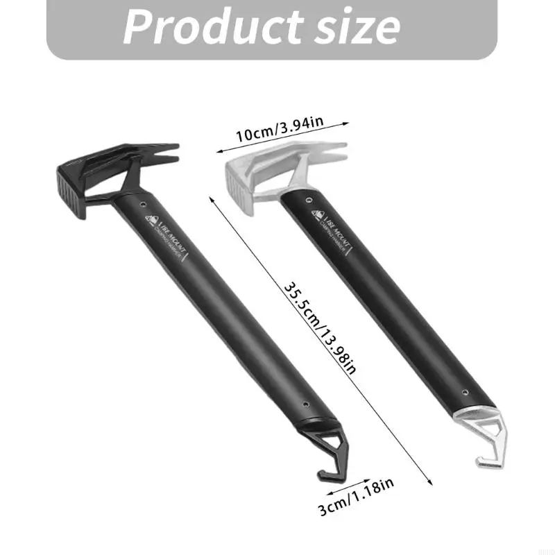 Small Portable Sinkers Outdoor Sinkers Metal Texture Suitable for Camping With Nonslip Grip to Secure Tent Stakes 69HD